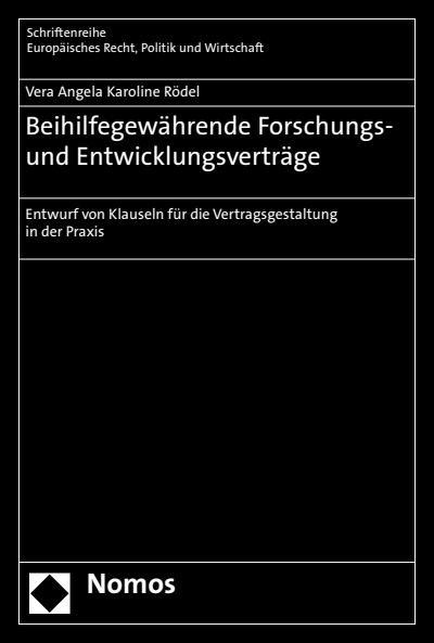 Cover of book: Beihilfegewährende Forschungs- und Entwicklungsverträge