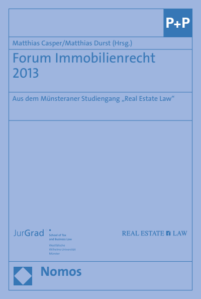 Cover des Buchs: Forum Immobilienrecht 2013