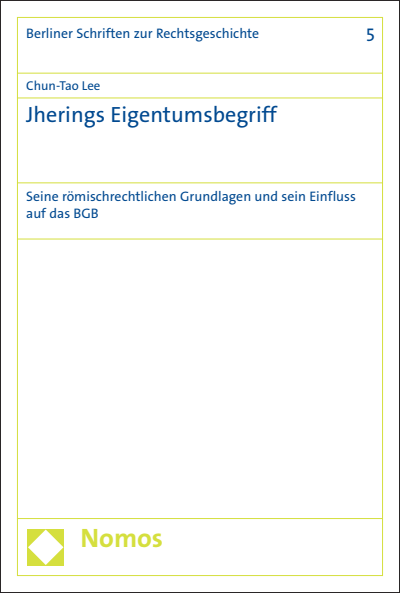 Cover des Buchs: Jherings Eigentumsbegriff