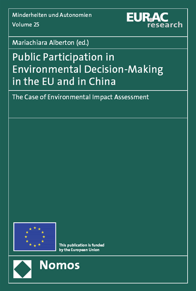 Cover of book: Public Participation in Environmental Decision-making in the EU and in China