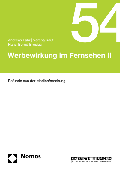 Cover of book: Werbewirkung im Fernsehen II