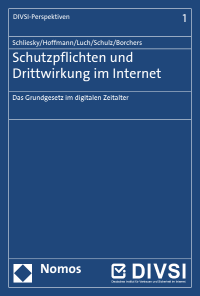 Cover des Buchs: Schutzpflichten und Drittwirkung im Internet