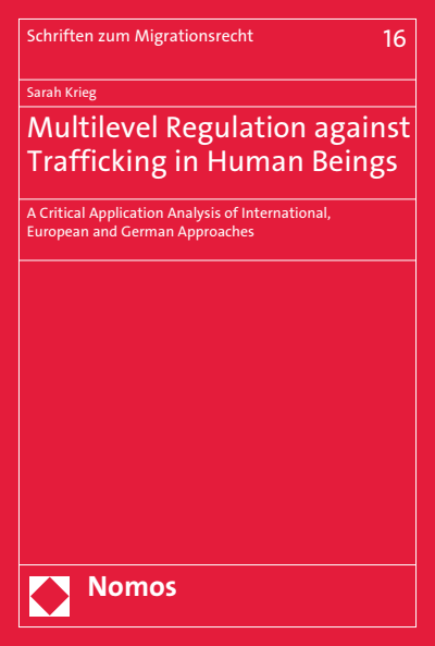 Cover of book: Multilevel Regulation against Trafficking in Human Beings