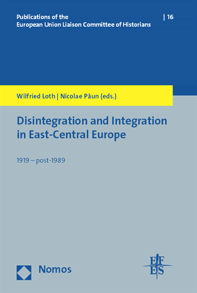 Cover des Buchs: Disintegration and Integration in East-Central Europe