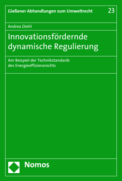 Cover of book: Innovationsfördernde dynamische Regulierung