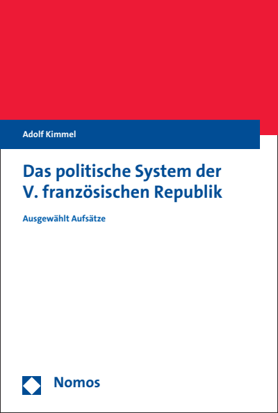 Cover of book: Das politische System der V. französischen Republik