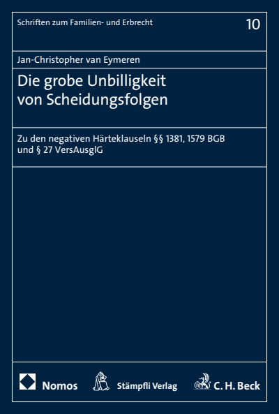 Cover des Buchs: Die grobe Unbilligkeit von Scheidungsfolgen
