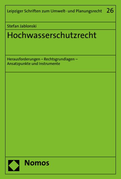 Cover of book: Hochwasserschutzrecht