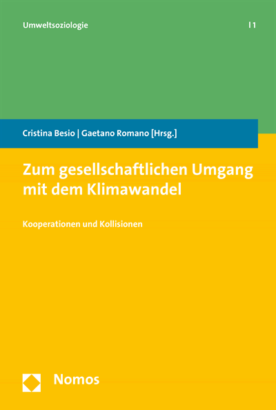 Cover des Buchs: Zum gesellschaftlichen Umgang mit dem Klimawandel