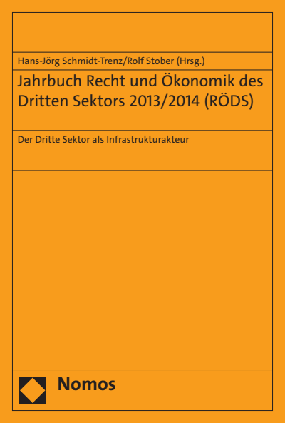 Cover of book: Jahrbuch Recht und Ökonomik des Dritten Sektors 2013/2014 (RÖDS)