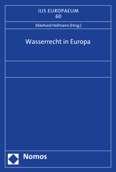 Cover of book: Wasserrecht in Europa