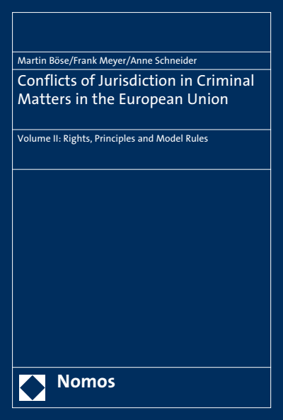 Cover of book: Conflicts of Jurisdiction in Criminal Matters in the European Union