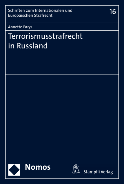 Cover of book: Terrorismusstrafrecht in Russland
