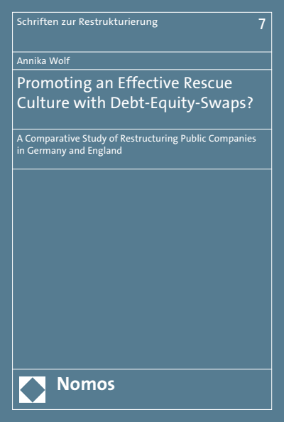 Cover des Buchs: Promoting an Effective Rescue Culture with Debt-Equity-Swaps?