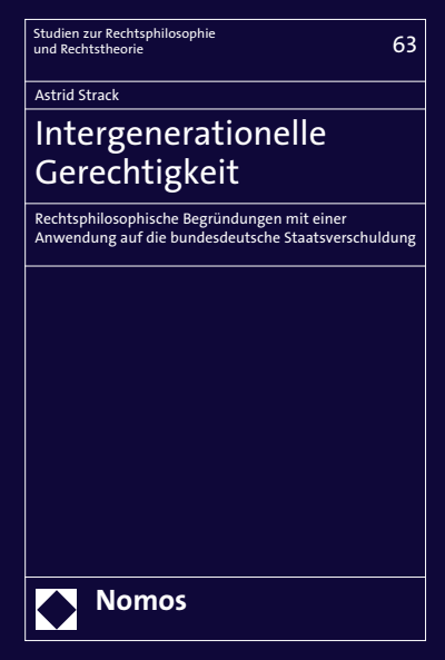 Cover des Buchs: Intergenerationelle Gerechtigkeit
