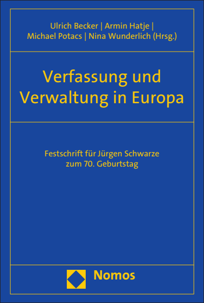 Cover of book: Verfassung und Verwaltung in Europa