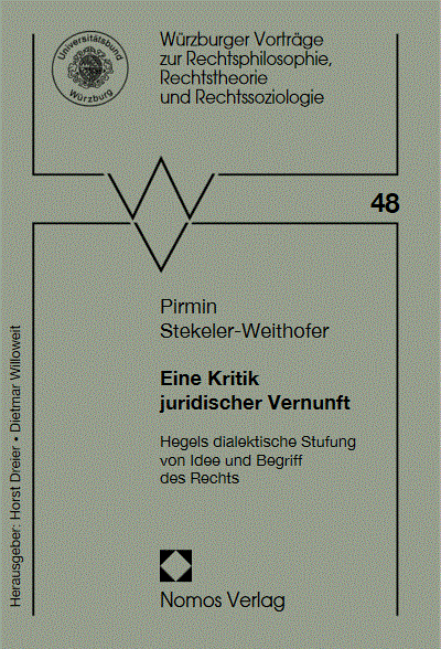 Cover of book: Eine Kritik juridischer Vernunft