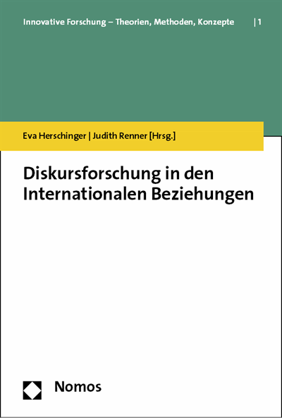 Cover of book: Diskursforschung in den Internationalen Beziehungen