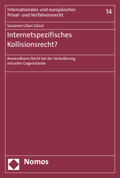 Cover des Buchs: Internetspezifisches Kollisionsrecht?