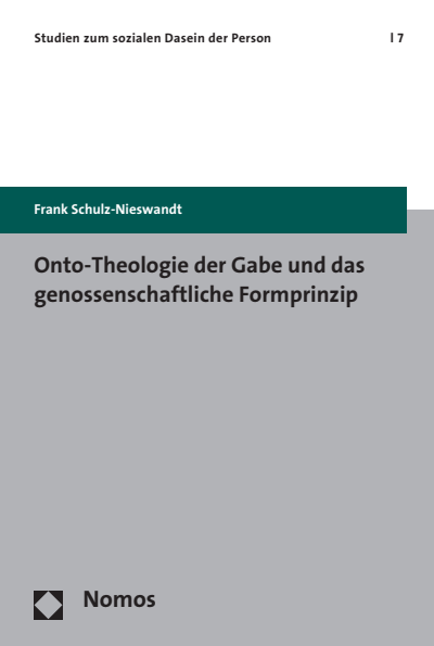 Cover des Buchs: Onto-Theologie der Gabe und das genossenschaftliche Formprinzip