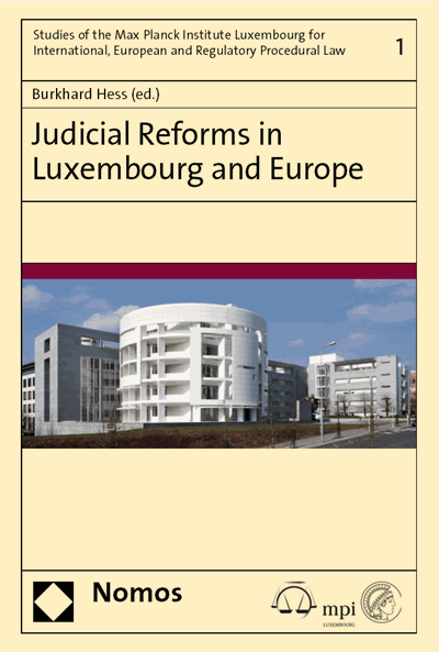 Cover des Buchs: Judicial Reforms in Luxembourg and Europe
