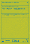 Cover of book: Neue Kunst - Neues Recht