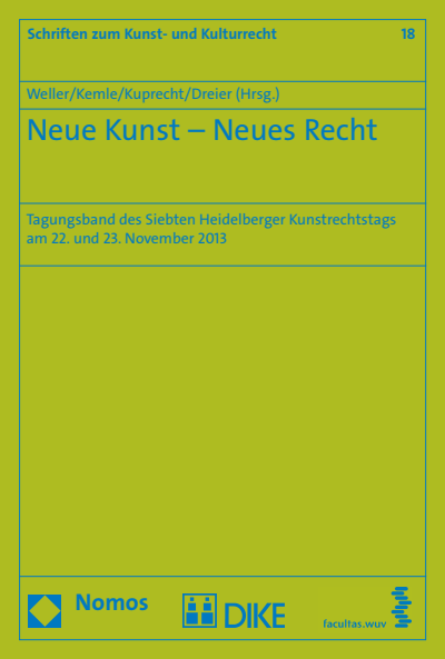 Cover of book: Neue Kunst - Neues Recht