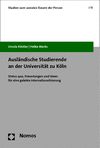 Cover of book: Ausländische Studierende an der Universität zu Köln