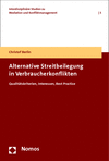 Cover of book: Alternative Streitbeilegung in Verbraucherkonflikten