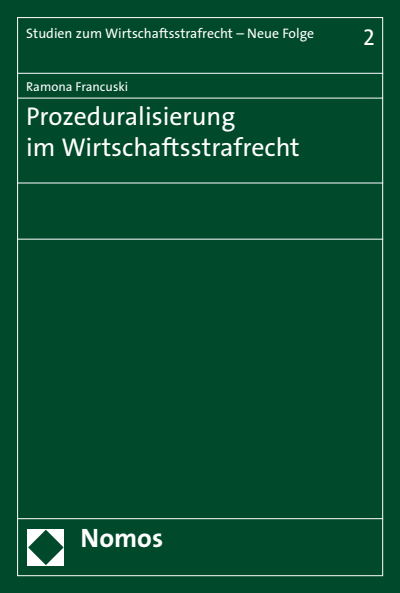Cover des Buchs: Prozeduralisierung im Wirtschaftsstrafrecht
