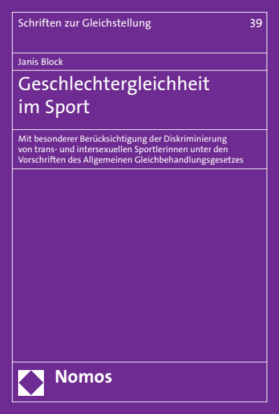 Cover of book: Geschlechtergleichheit im Sport