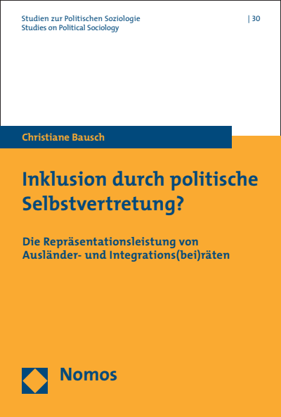 Cover des Buchs: Inklusion durch politische Selbstvertretung?