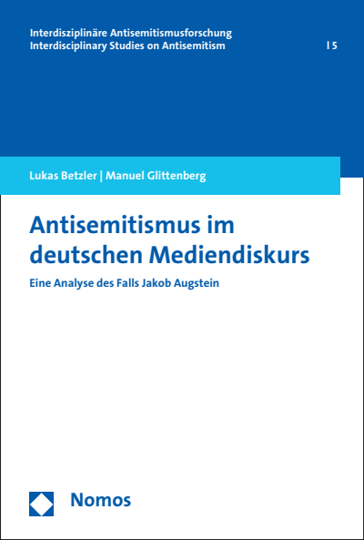Cover of book: Antisemitismus im deutschen Mediendiskurs