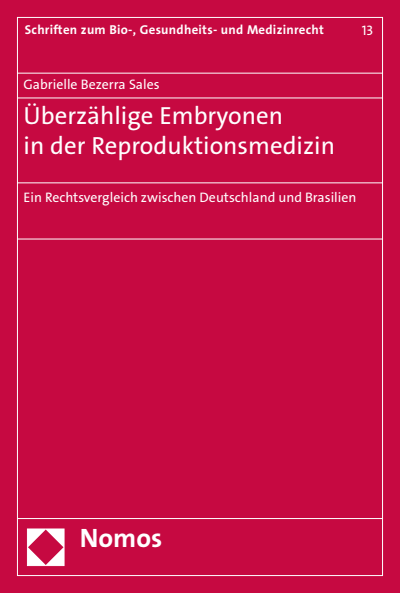 Cover of book: Überzählige Embryonen in der Reproduktionsmedizin