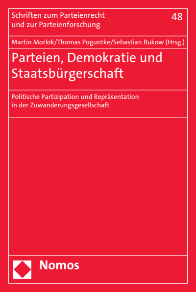 Cover of book: Parteien, Demokratie und Staatsbürgerschaft
