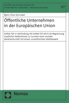 Cover of book: Öffentliche Unternehmen in der Europäischen Union