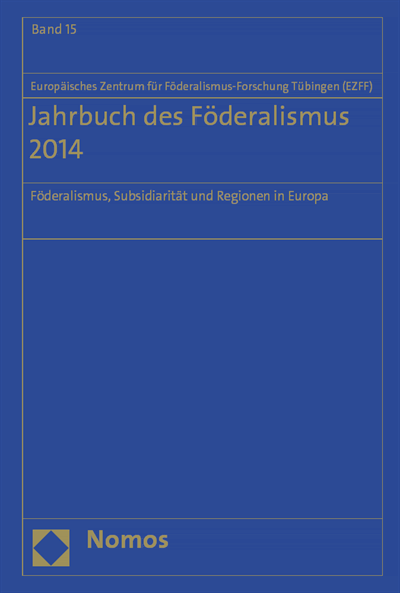 Cover des Buchs: Jahrbuch des Föderalismus 2014