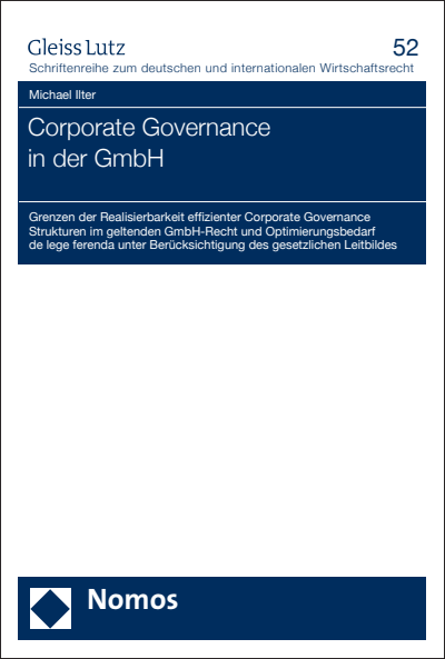 Cover of book: Corporate Governance in der GmbH