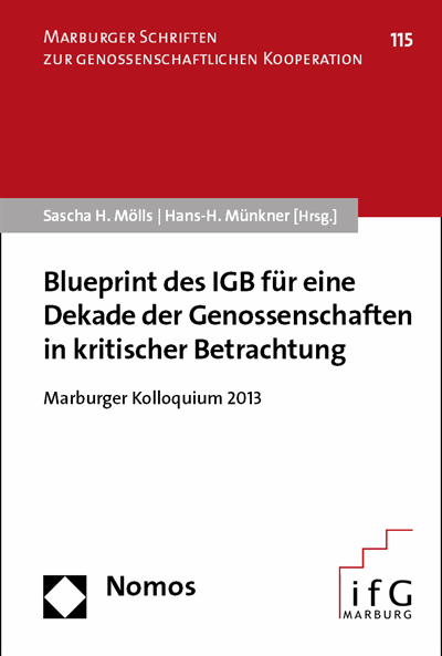Cover des Buchs: Blueprint des IGB für eine Dekade der Genossenschaften in kritischer Betrachtung