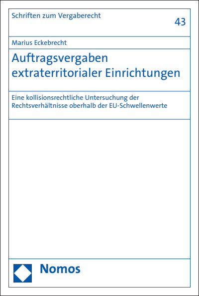 Cover of book: Auftragsvergaben extraterritorialer Einrichtungen