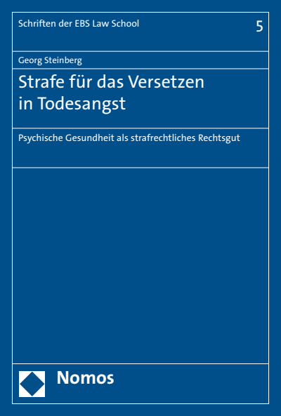 Cover des Buchs: Strafe für das Versetzen in Todesangst