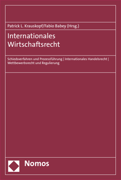 Cover des Buchs: Internationales Wirtschaftsrecht