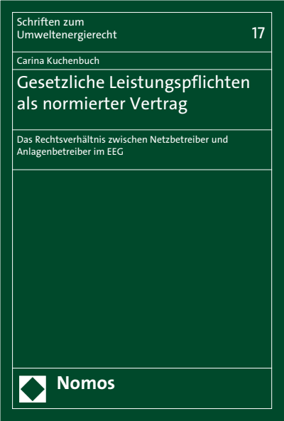Cover des Buchs: Gesetzliche Leistungspflichten als normierter Vertrag