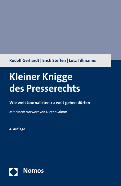 Cover of book: Kleiner Knigge des Presserechts