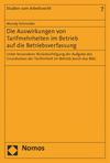 Cover des Buchs: Die Auswirkungen von Tarifmehrheiten im Betrieb auf die Betriebsverfassung