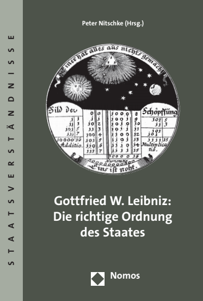 Cover of book: Gottfried W. Leibniz: Die richtige Ordnung des Staates
