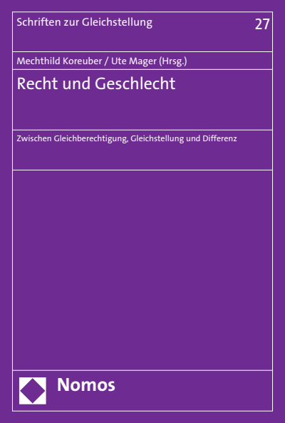 Cover of book: Recht und Geschlecht