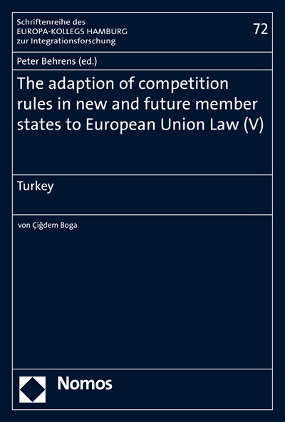 Cover of book: The adaption of competition rules in new and future member states to European Union Law (V)