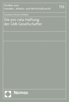 Cover des Buchs: Die pro-rata-Haftung der GbR-Gesellschafter