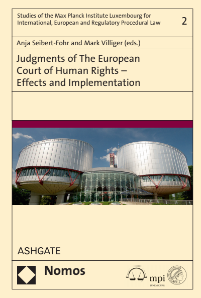 Cover of book: Judgments of the European Court of Human Rights - Effects and Implementation